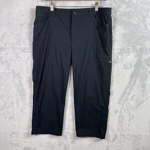 Eddie Bauer Hiking Pants Women's 10 Black Cropped Athletic Outdoor Pockets